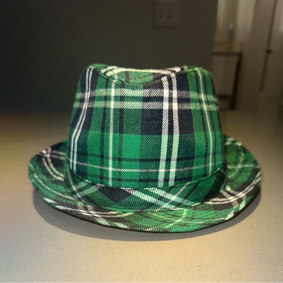 Green Plaid Fedora Hat perfect for St.Patty’s Day! ☘️ - Picture 15 of 17